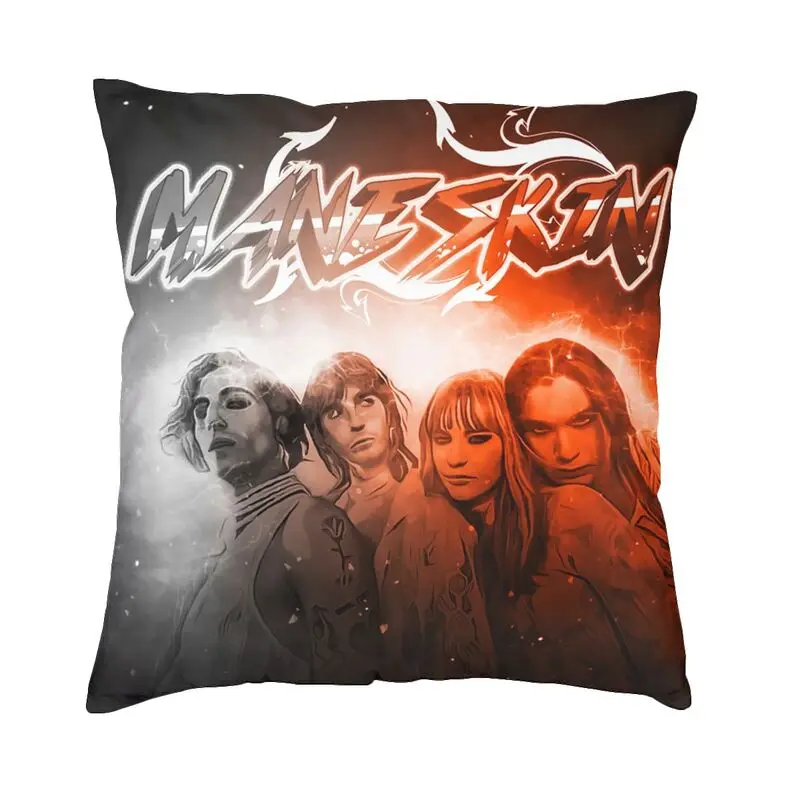 

Maneskin наволочка для дивана в гостиную итальянская поп-рок-группа квадратная наволочка для подушки 45x45 двухсторонняя наволочка для подушки с ...