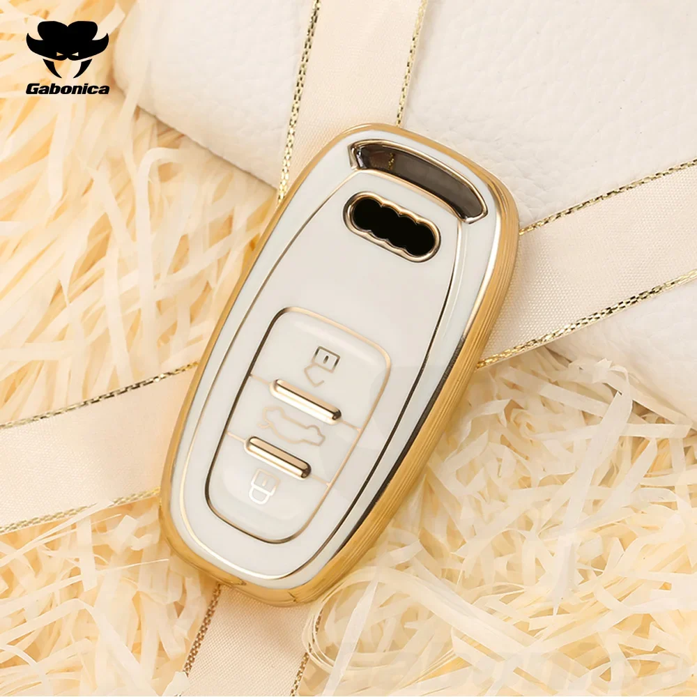 Новинка ТПУ автомобильный чехол для ключа с дистанционным управлением Audi A1 A3 8V A4