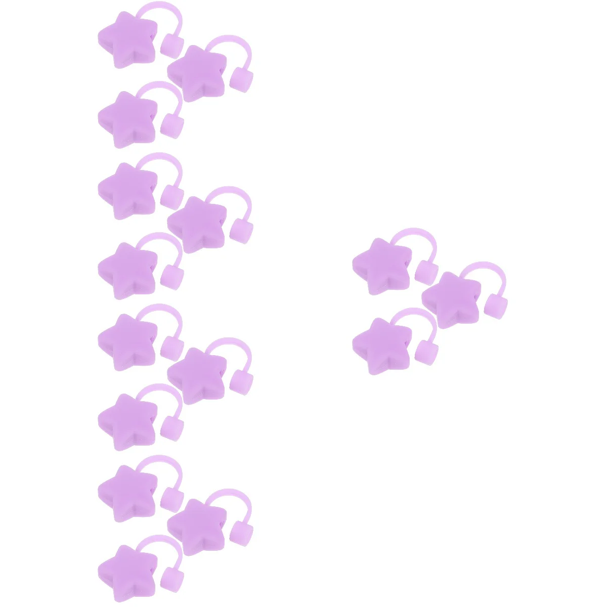 

15 Pcs Soft Rubber Straw Stopper Tips Protector Drinking Caps Silicone Cover End Cute Plug Silica Gel Reusable