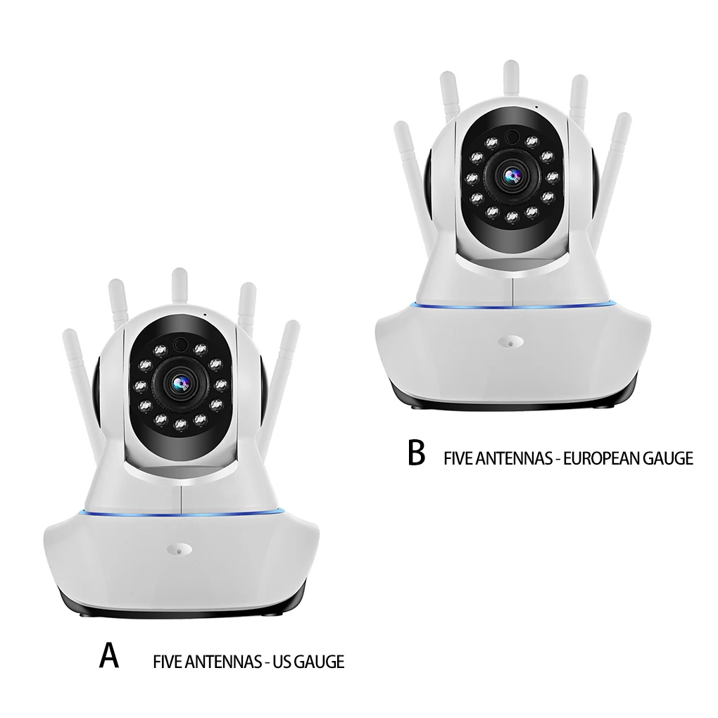 

WiFi Camera Remote Viewing 720P Video Recorder Two-way Intercom Night View Indoor Outdoor Security Camcorder EU Plug