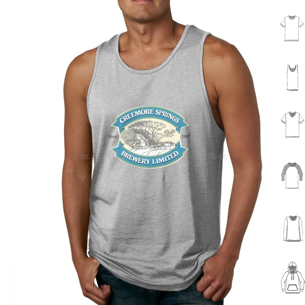 

Vintage Retro-The-Creemore Brew Tank Tops Print Cotton Beer Lager Springs Pale Ale Crabbies Brewery Coffee Best Of