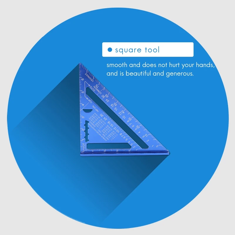 Трехугольная линейка под углом 90 градусов угловая из алюминиевого сплава дюйм