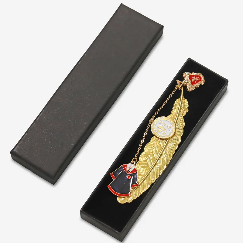 Лидер продаж аниме-закладка волшебный мальчик фильм перо металл Хогвартс