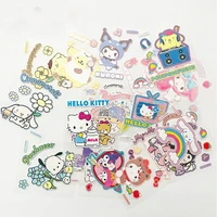 sanrios my melody sticker kawaii hello kittys anime cinnamoroll kuromi cartoon pattern cup notebook decorative toy for girls