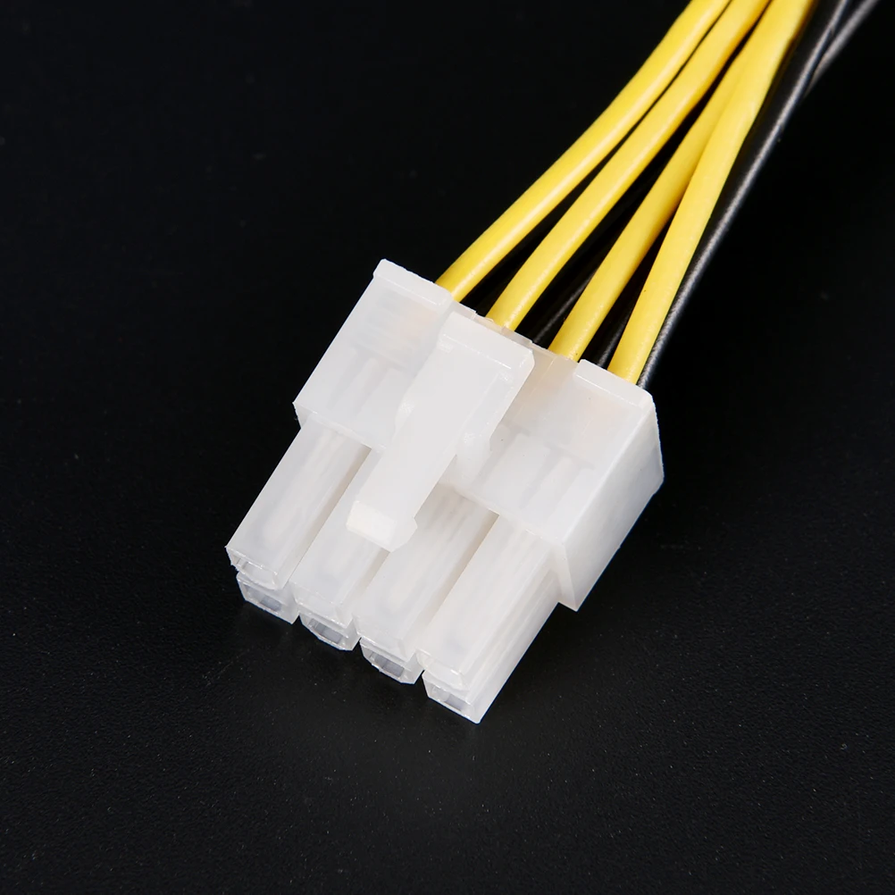 1 pcs 15cm ATX 4 Pin Male to 8 Female EPS CPU Power Converter Cable Lead Adapter 12V | PC Hardware Cables &amp Adapters