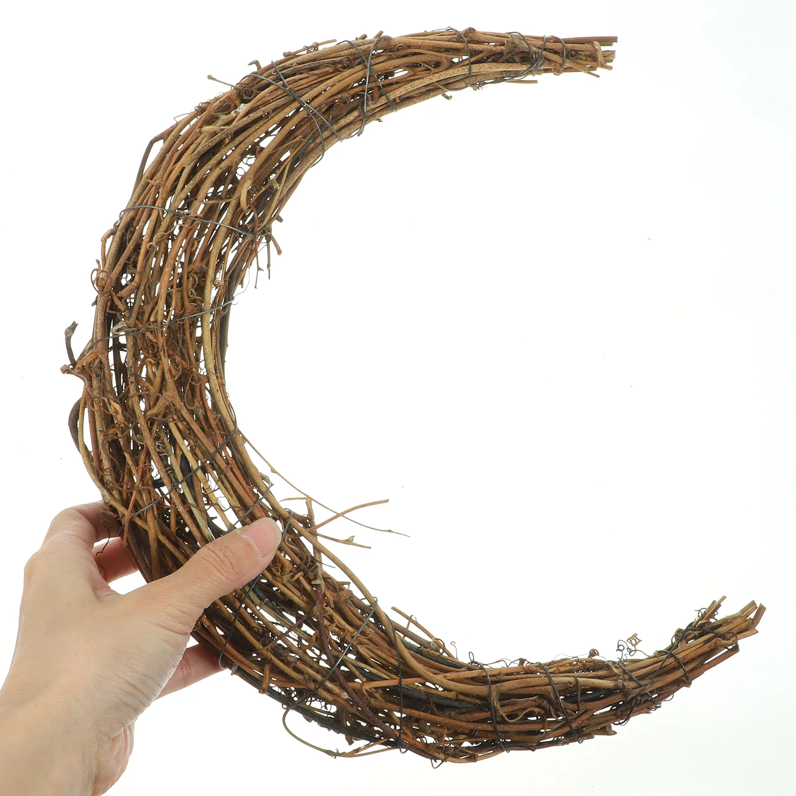 Ротанговый уличный Рождественский Декор Smilax Glabra DIY обручи венок рамка круглая
