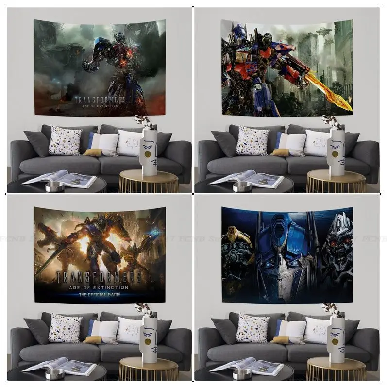 

T-Transformers Tapestry Cartoon Tapestry Art Science Fiction Room Home Decor Wall Hanging Sheets