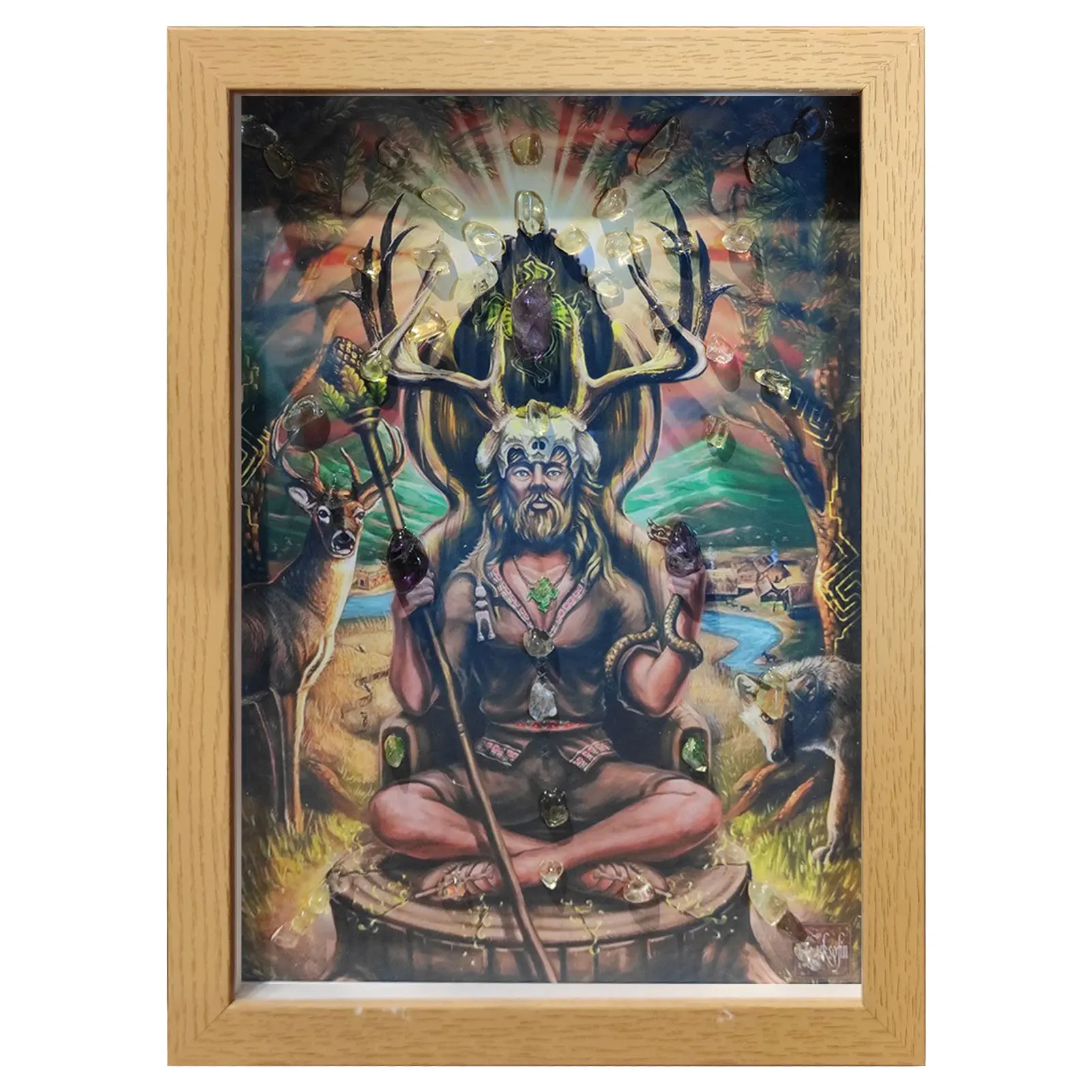 

Декор помещения в стиле бохо хиппи, картина с рамкой, таро, Настенная картина, художественные постеры для комнаты, эстетика, Вичи, АЛТ, Индия, ...