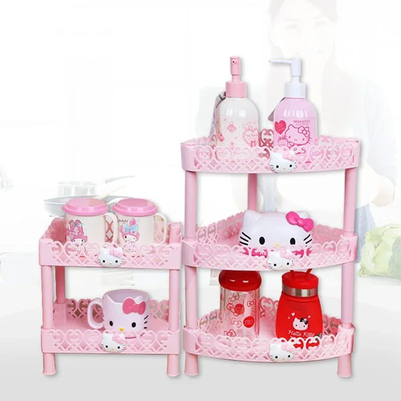 Sanrio Kawaii Hello Kitty маленький стеллаж для хранения аниме мультфильм милый Модный