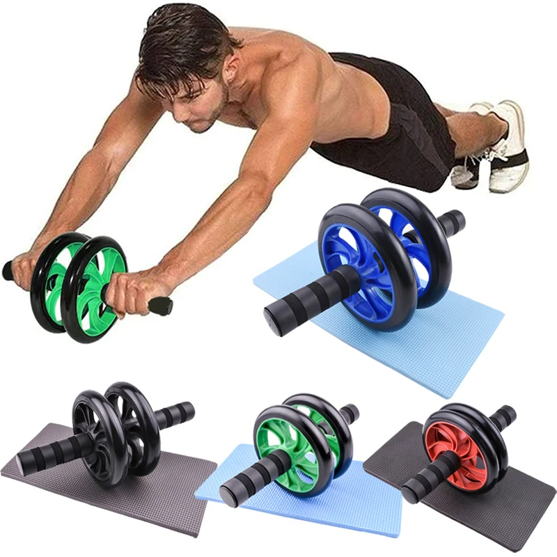 

Abdominal Wheel Unisex Mute Sports Abdominal Muscle Wheel Home Vest Line Exercise Foldable Pvc Material Fitness Equipment
