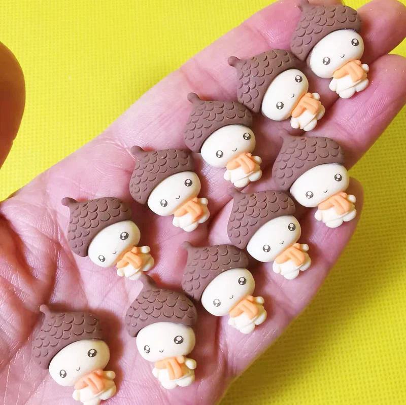 10 шт. плоские Мультяшные сосновые конусы для детей/фотозочный Садовый