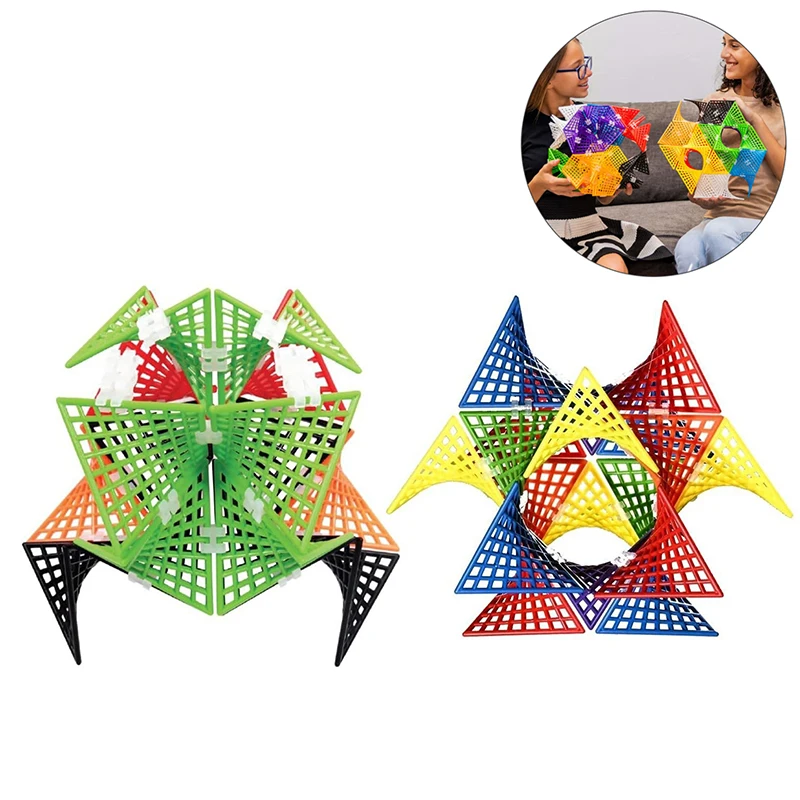 Гиперболическая строительная игрушка HyperTiles — 3 x дюйма обучающие трехмерные