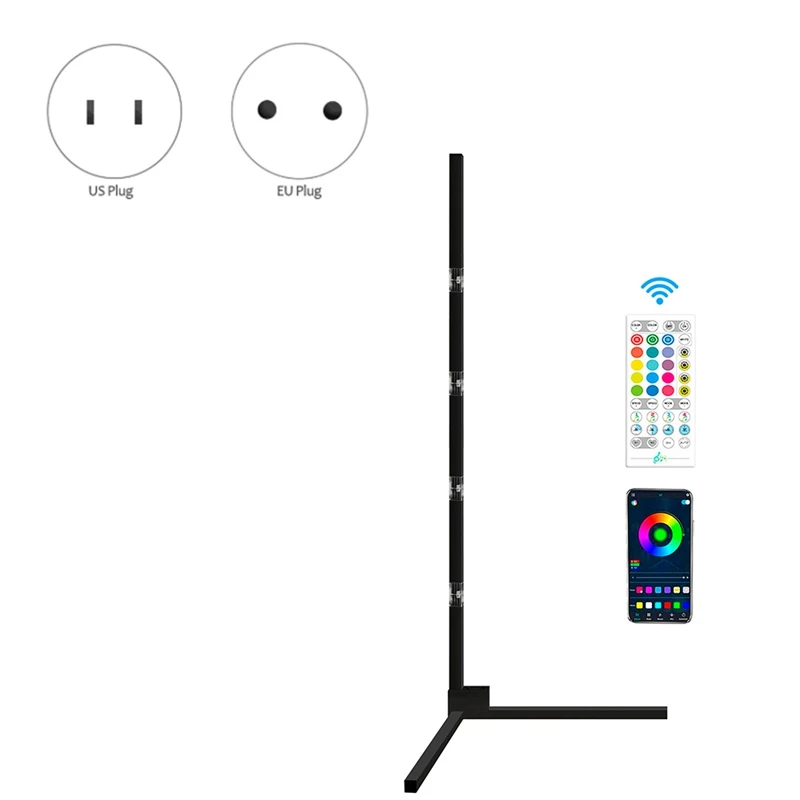 

Dimmable Floor Lamp RGB LED Modern LED Corner Floor Lamp Bedroom Color Atmosphere Lighting Club Home Decor Lamp