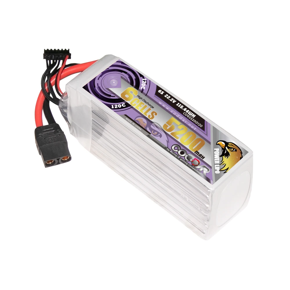 

Eagle Krypton CODDAR 5200MAH 2S 3S 4S 6S 120C Model Aircraft RC Car Model X8 Crossing Machine Lithium Battery