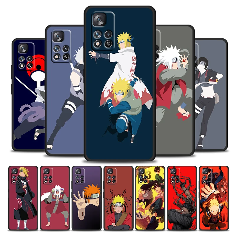 

Anime Naruto Pain Cool for Xiaomi Redmi Note 11 10 10S 9T 9 9Pro Max 8T 8Pro 7 6 Pro 4X Silicone Soft TPU Black Phone Case Cover