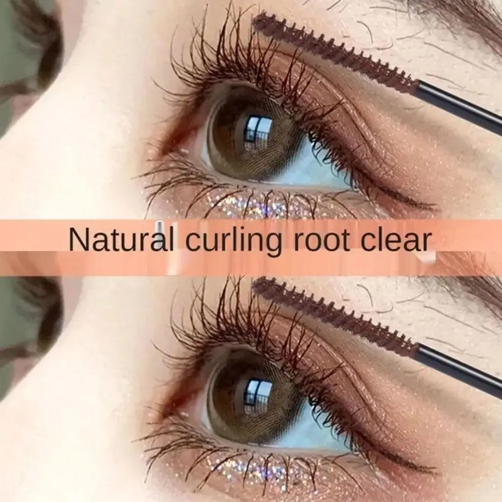 

Fine Brush Head Mascara Black Brown Mascara Eyelashes Mascara Eyelashes Lengthening Mascara 4D Eyelashes Silky Waterproof