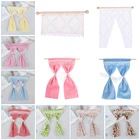 Сетчатая и кружевная Розовая Занавеска из хлопка, милая миниатюрная миниатюра для кукольного домика масштаба 112, аксессуары для украшения мебели в спальню