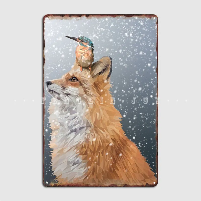 

Winter Animals Metal Sign Plates Pub Garage Decoration Club Home Tin Sign Poster