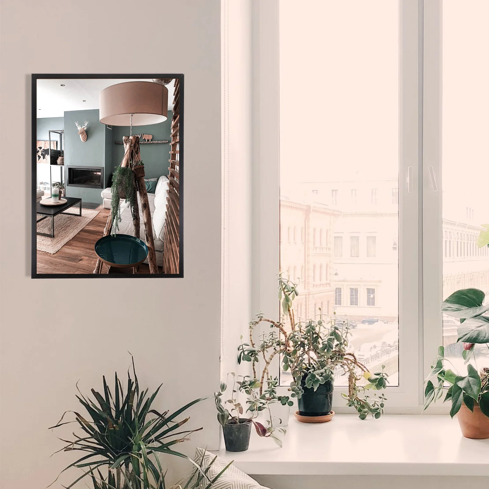 Каркас для фотографий крошечные золотые рамки и подставка настенный плакат A3