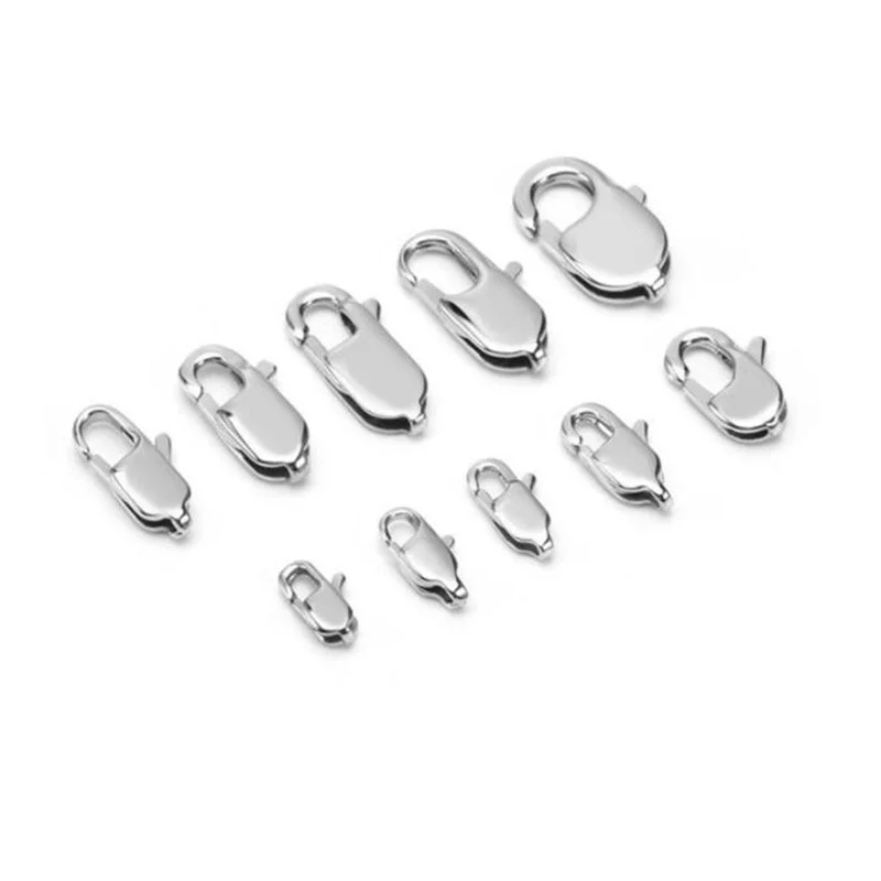 

5pcs Stainless Steel Lobster Clasps Hooks End Clasps Connectors For Necklace&Bracelet Chain DIY Fashion Jewelry Findings