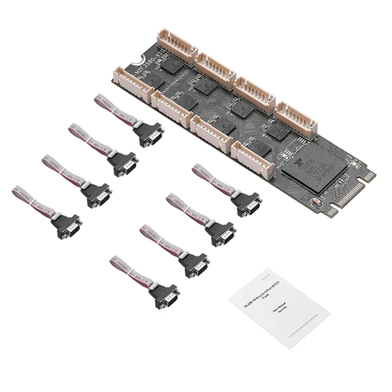 

B+M to 8 Ports Serial RS232 Expansion M2- to 8 Port RS232 Riser- Adapter