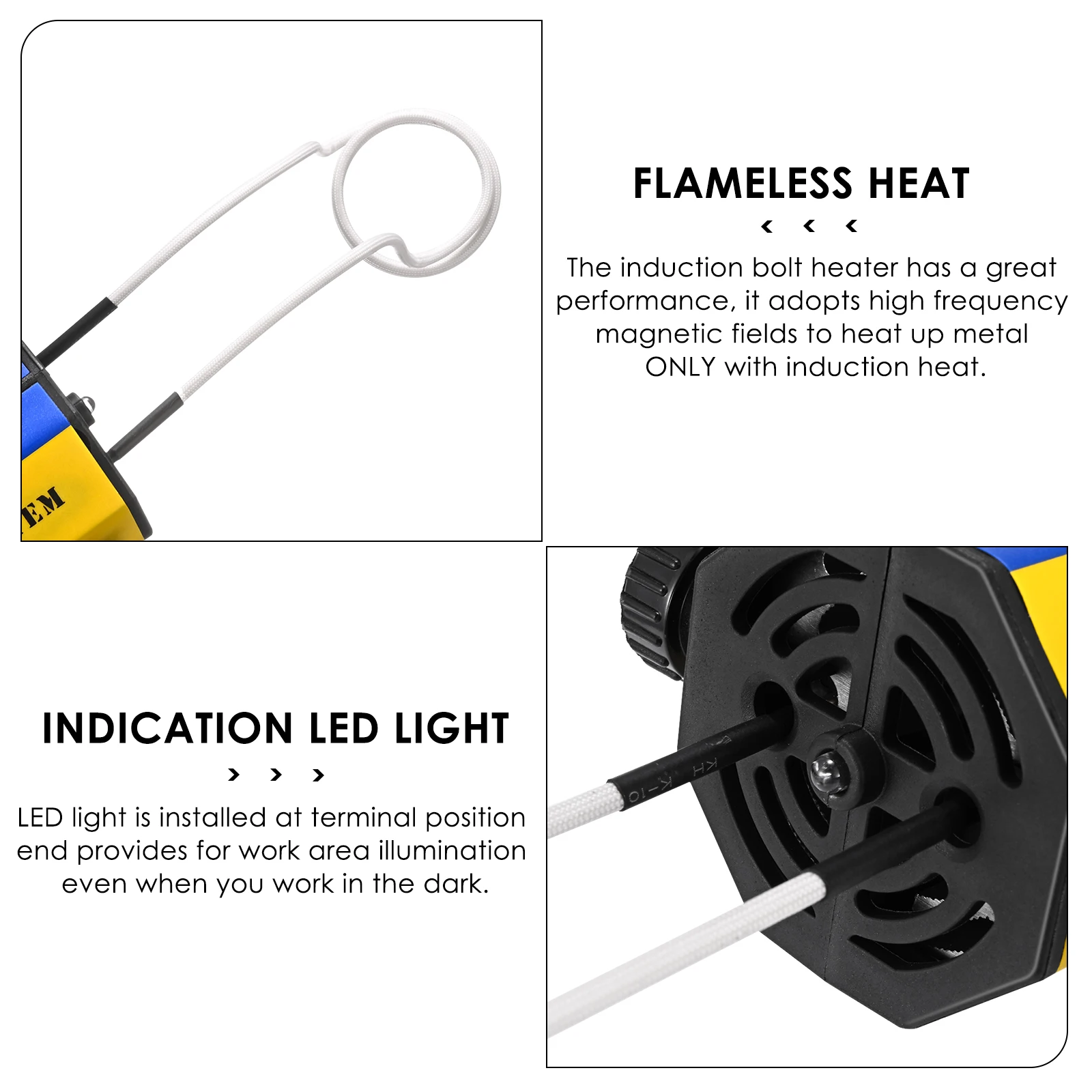 индукционный нагревать Беспламенная Электромагнитная лампа 1000 Вт с 8 катушками в