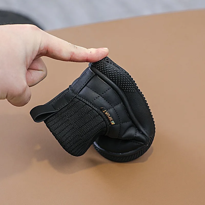 Осенне-зимние зимние сапоги для маленьких девочек и мальчиков детская