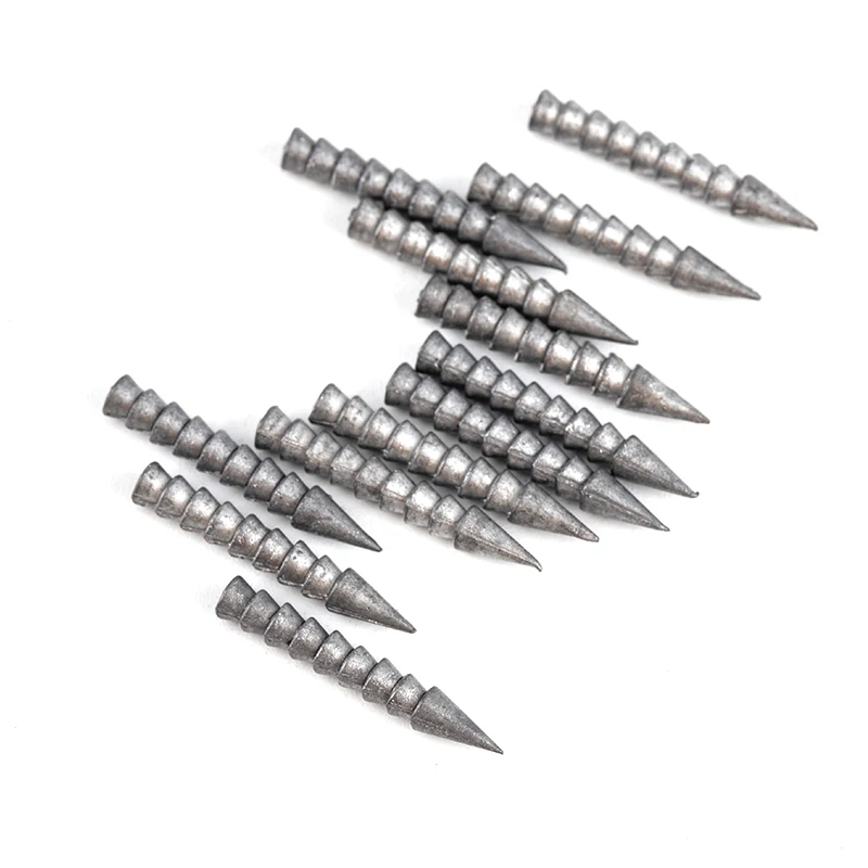 

10 штук/партия свободного изготовления Vissen Sinker 0,9G, 1,3G вставка Vissen chten Sinker Nail Sinker Wacky Zachte Worm Vissen аксессуары