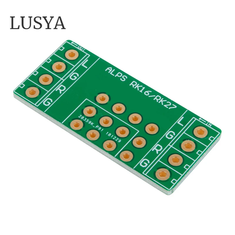 LUSYA ALPS RK16 RK27 потенциометр громкости универсальный PCB eдвусторонний позолоченный
