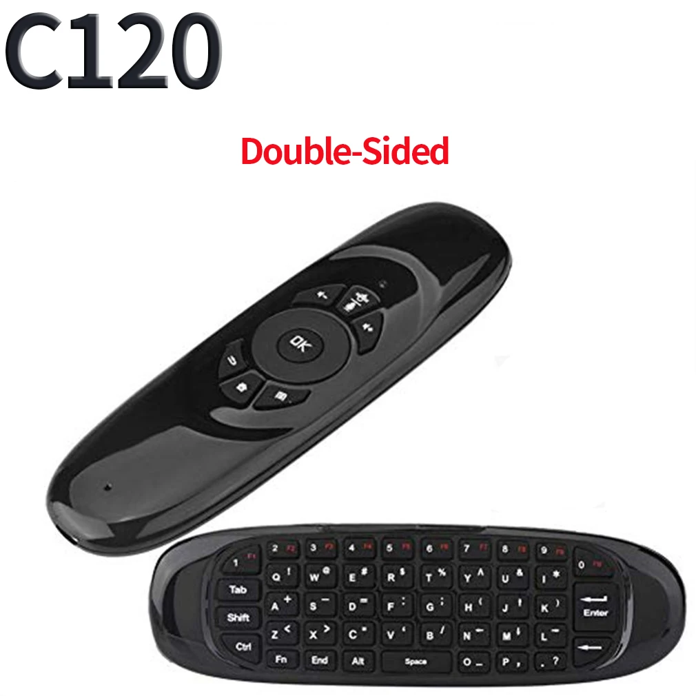 C120 2.4G Air Mouse 2.4G Wireless Remote Control Keyboard Gyroscope Russia English for Gaming Android TV Box Computer Smart TV