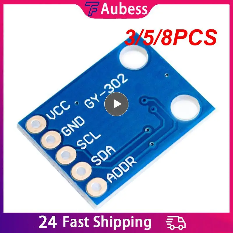 

3/5/8PCS High-precision Digital Output Illuminance Module Light Intensity Bh1750 Chip Built-in 16bit Ad Converter Gy-302 Bh1750