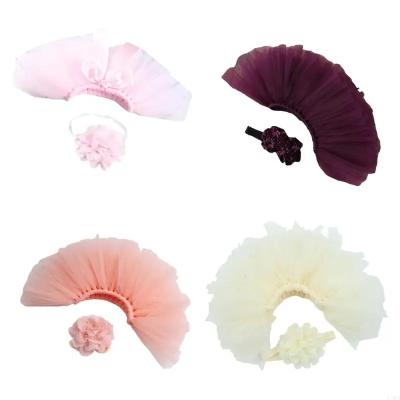 L8rb 2pcs/Set Новорожденные юбка для пачки