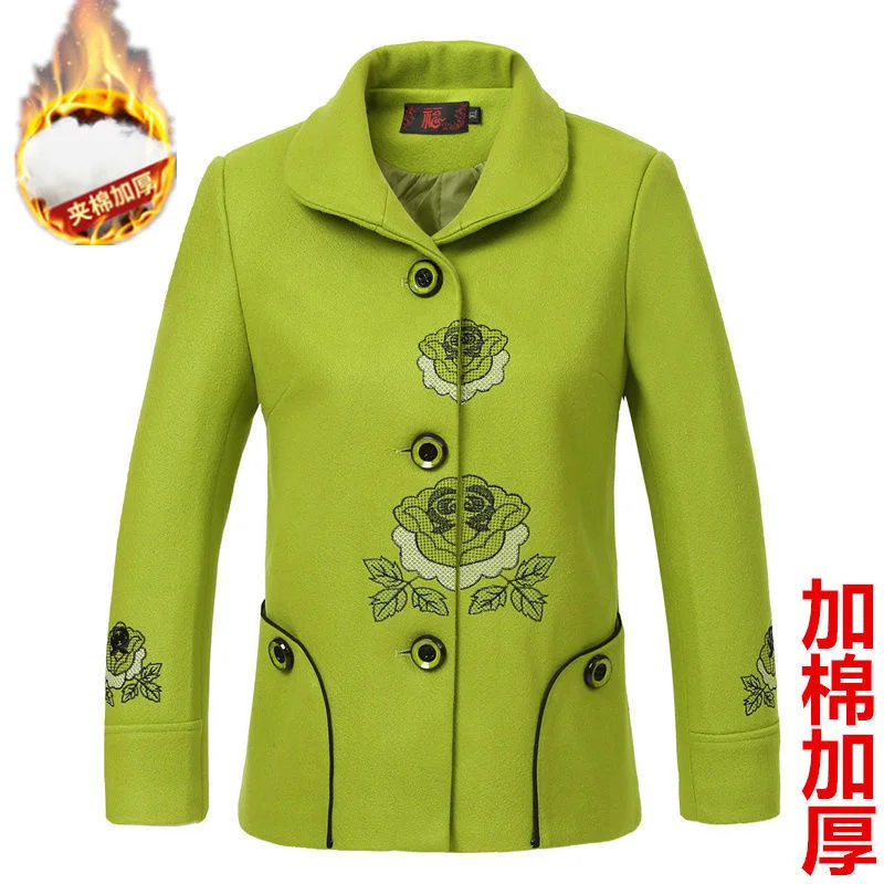 

Женское осенне-зимнее шерстяное пальто среднего возраста темпераментное пальто для мамы 40-50 лет шерстяное пальто женское Шерстяное Пальто ...