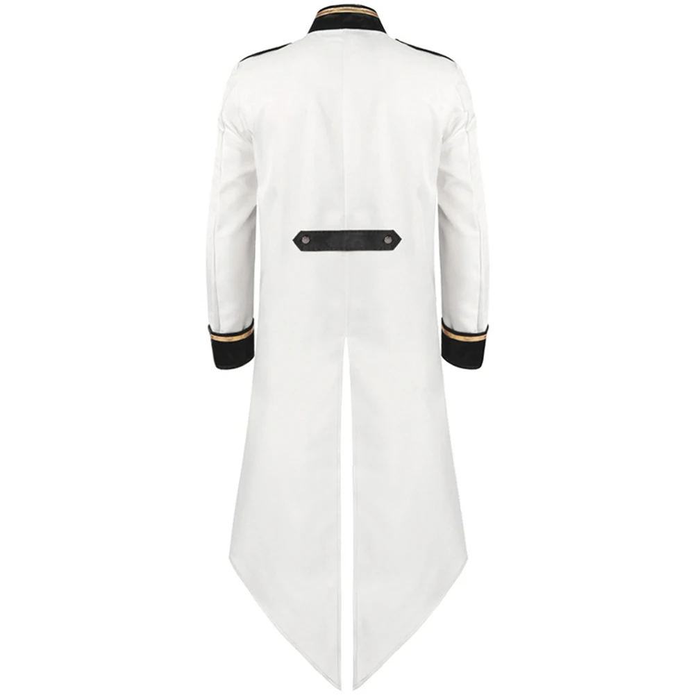 

Gothic Mens Victorian Tailcoat Trench Coat Swallow Tail Jacket Vintage Style Suitable for Halloween Parties