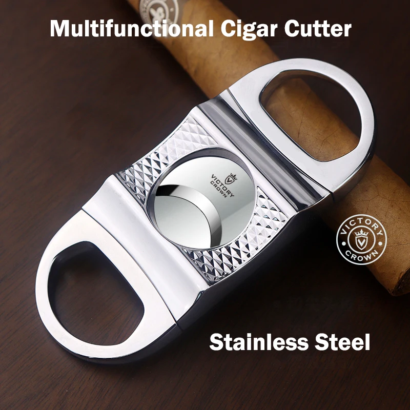 

Portable Cigar Cutter Cigar Knife Multi-functional Pointed Torpedo Special Hole Sharp Stainless Steel Cigars Woman Free Shipping