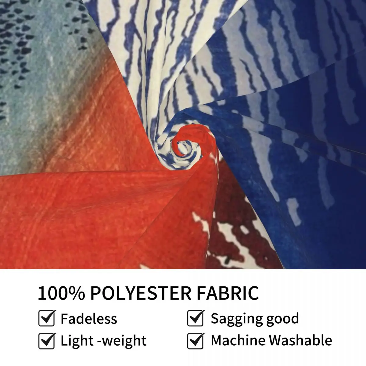 Katsushika Hokusai Fine Wind Clear Morning Mountain Volcano Red Fuji Nishiki-e 1832 Горы в прозрачной погоде (Гобелен Fu