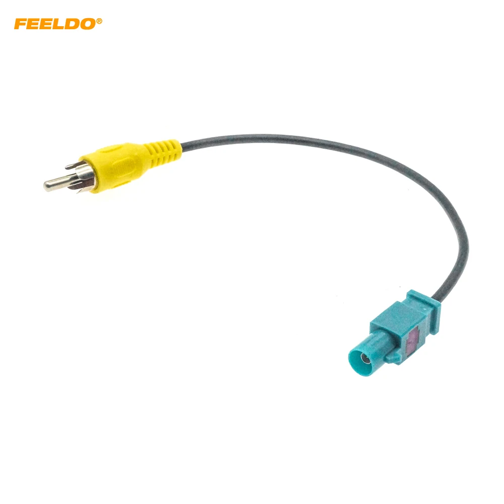 

FEELDO Мужской фиксатор камеры Fakra к RCA для установки Mercedes/Land Rover/Porsche/Ford/Volkswagen # HQ7615