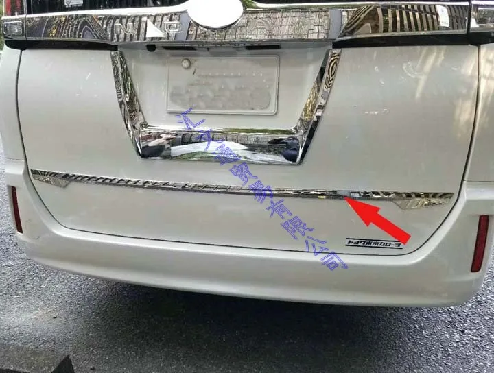 

Для TOYOTA VOXY/NOAH R80 2018-2021 2019, хромированная крышка задней двери из АБС-пластика, накладка на задний багажник, молдинг, рамка, наклейка, гарнир