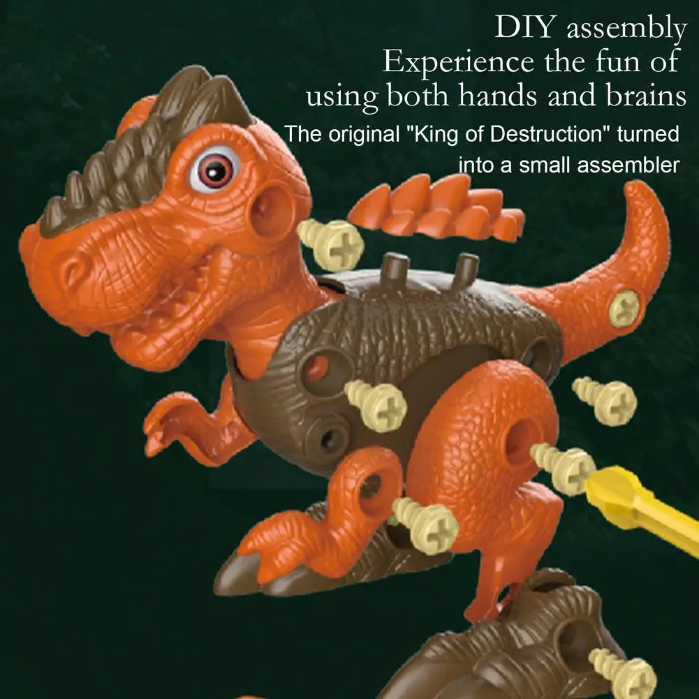 

Nut And Screw Disassembly And Assembly DIY Jurassic Educational Gifts Safe Block Toy Early Toddler Toy Building Dinosaur K2N8