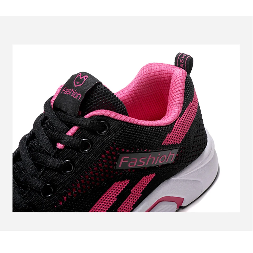 Loekeah Lightweight Women Sneakers Breathable Running Shoes Ladies Mesh Casual Shoes Fashion Outdoor Sports Footwear Tennis