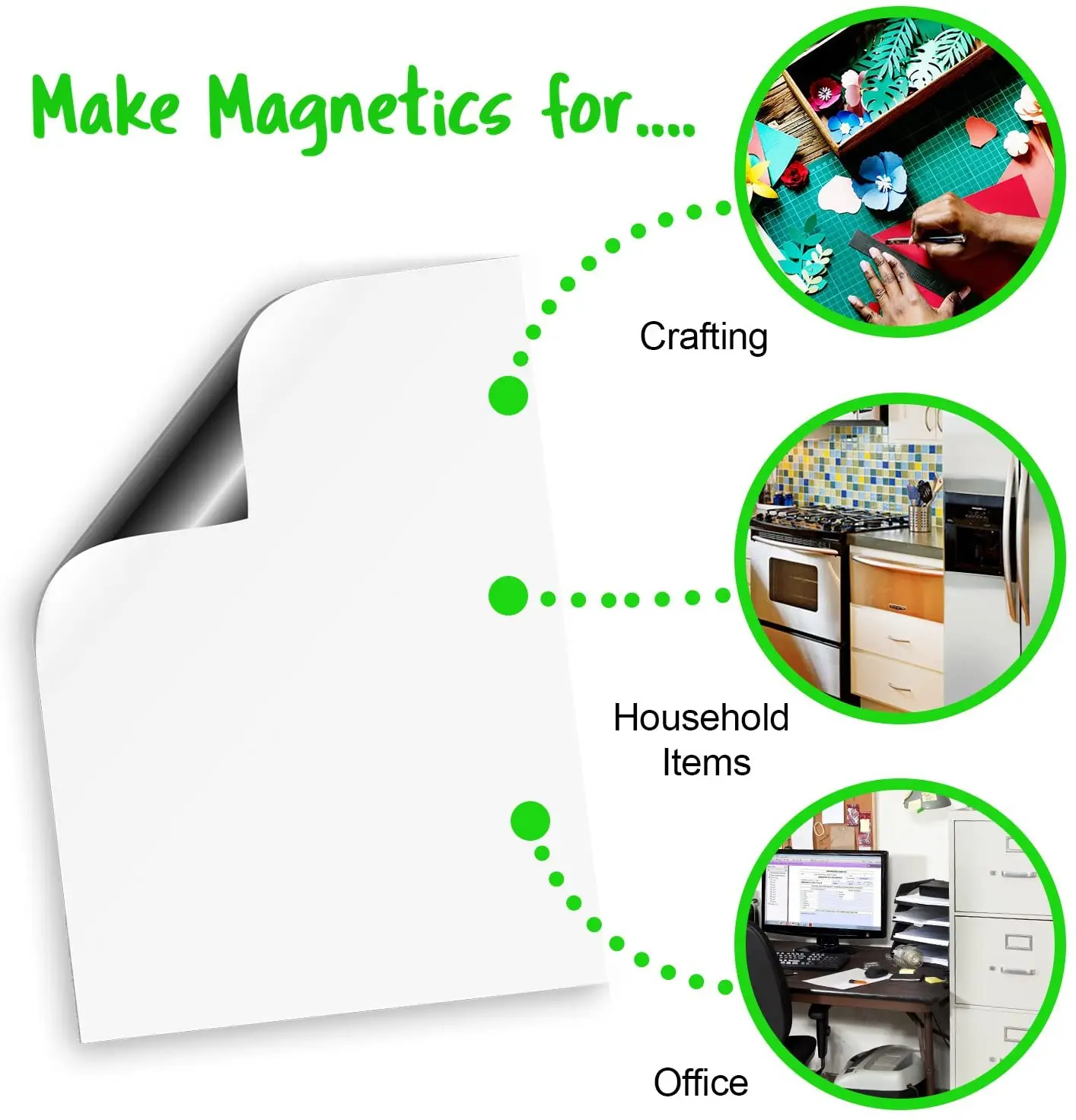 Магнитные листы A4 черные Коврики для холодильника фото и режущие магниты