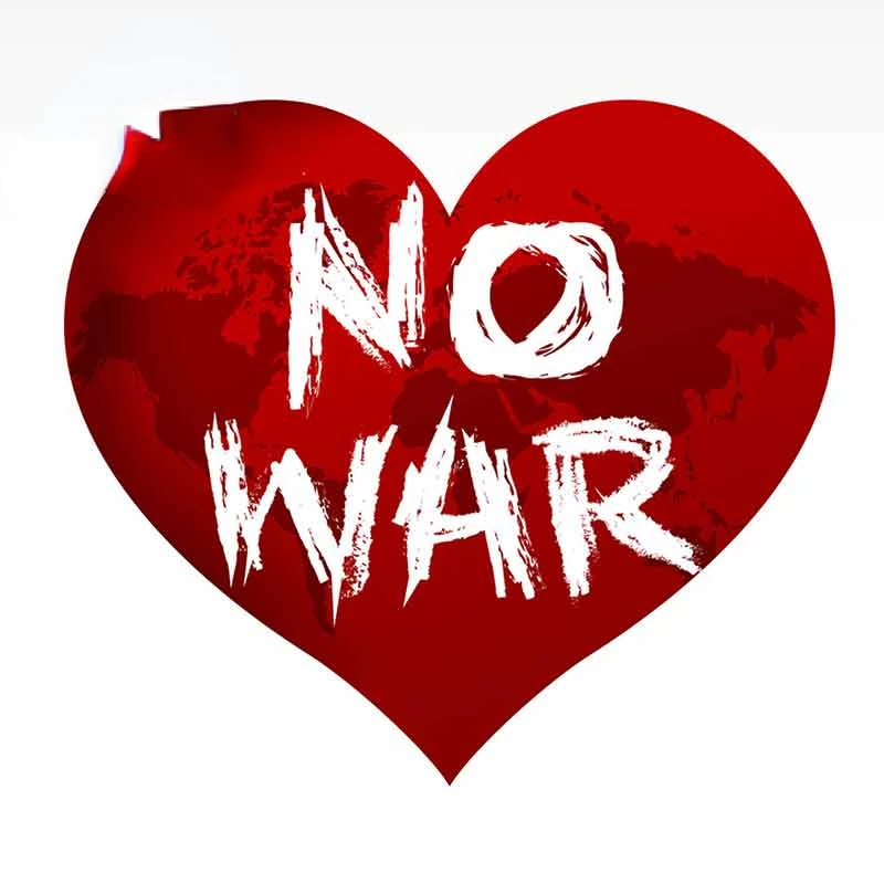 

Наклейка Jpct «no war» с красным сердцем и граффити «world peace» для автомобилей, водонепроницаемая наклейка на лобовое стекло pvc13cm x 11,7 cm