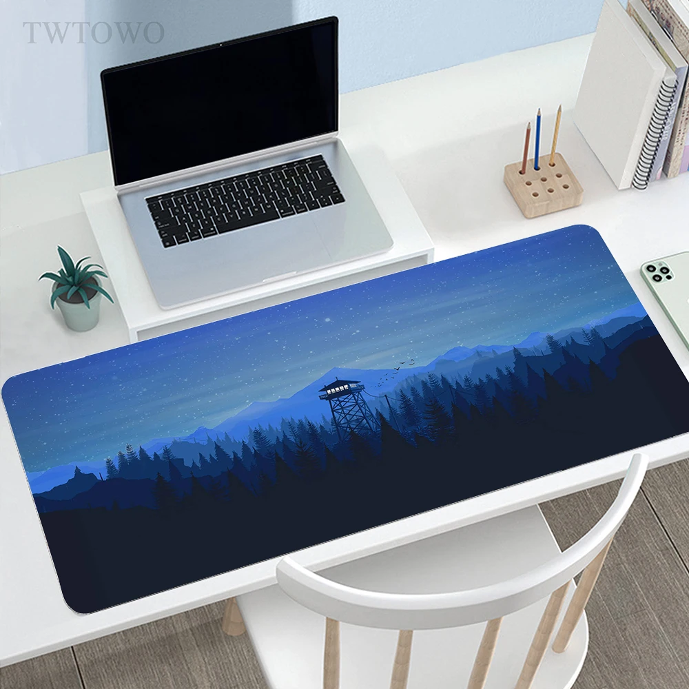 

Deep Forest Firewatch Mouse Pad Gamer Gaming Custom keyboard pad MousePads Anti-slip Office Gamer Carpet Natural Rubber