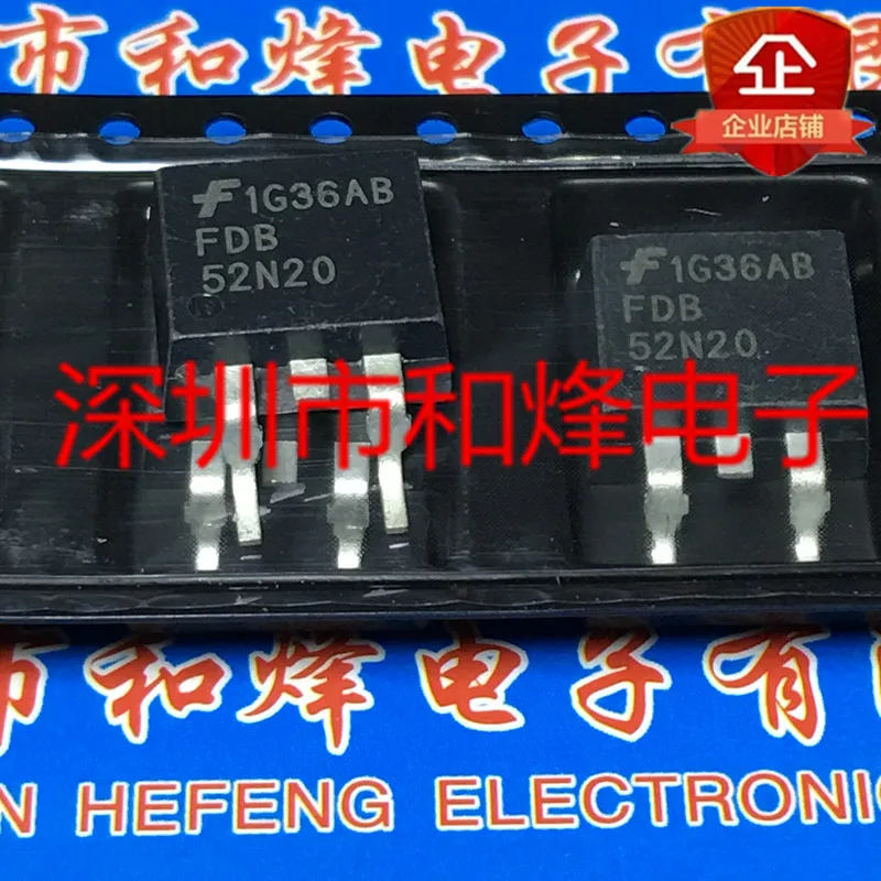 

5PCS-10PCS FDB52N20 TO-263 52A 200V NEW AND ORIGINAL ON STOCK
