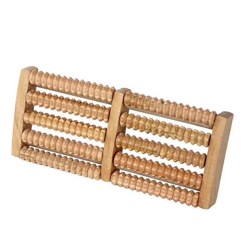 

5 6 Raw Anti Cellulite Pain Relief Foot Health Care Tools Wooden Foot Massage Roller Relax Rest Relief Massager Spa Massager