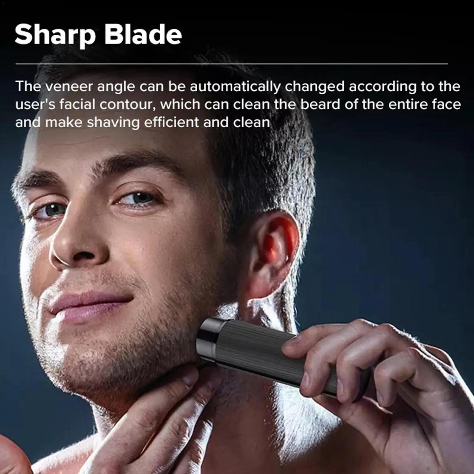 

Портативный электробритва Usb Перезаряжаемый триммер для бороды, водонепроницаемая прочная Бритва для бороды, уход за лицом для мужчин, пари...