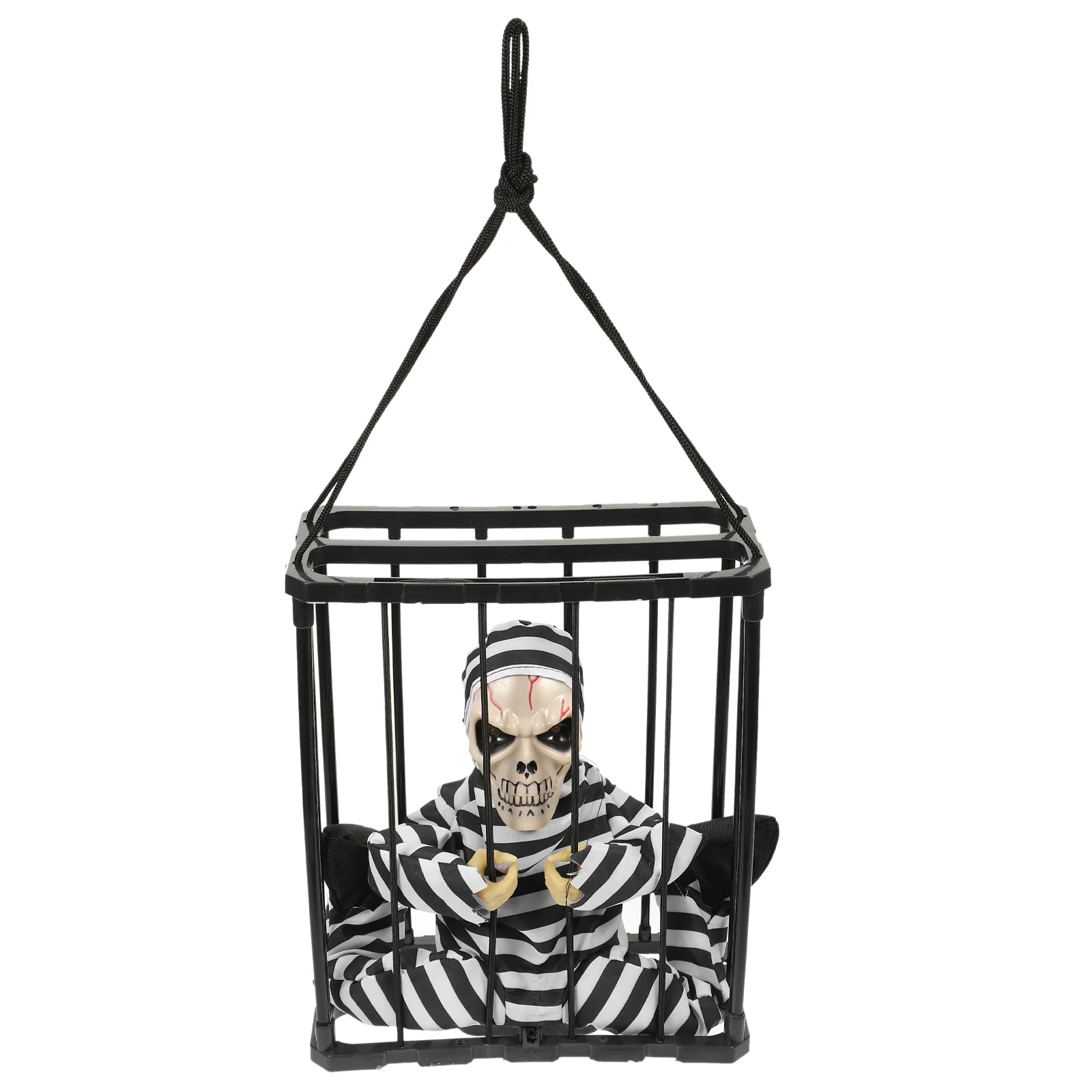 

Scary Cage Prisoner Pendant Haunted House Decor Spooky Hanging Ghost