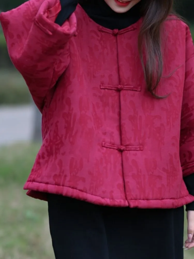 Оверсайз осенне-зимнее пальто с цветочным принтом женская мода женские