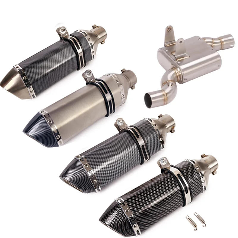 

For CFMOTO CLX-700 2020-2022 Exhaust System 51mm Slip On Motorcycle Tail Escape Remove Catalyst Mid Link Pipe Stainless Steel