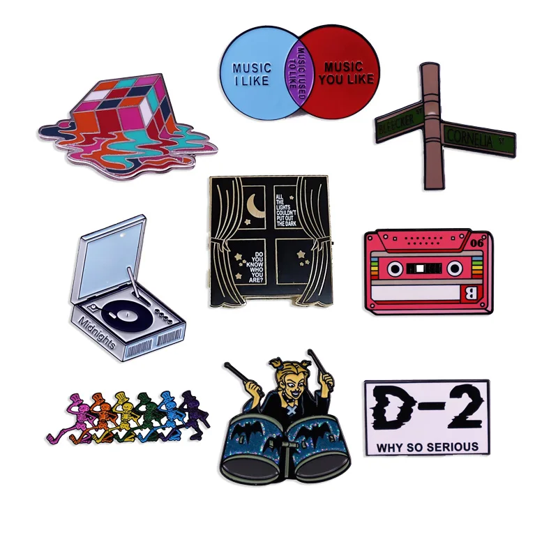 Новинка эмалированная булавка с логотипом рок-группы музыкальный альбом значок